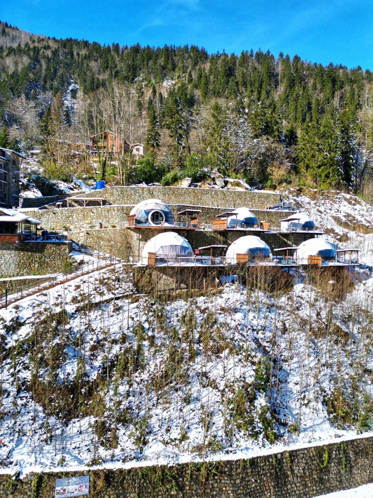 Kaledome Orman Evleri Hotel Camlihemsin ภายนอก รูปภาพ